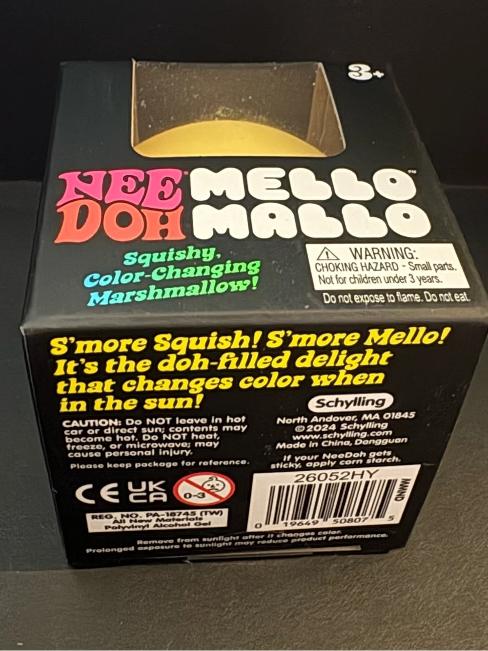 NeeDoh Mello Mallo Squishy Color-Changing Yellow Marshmallow Toy